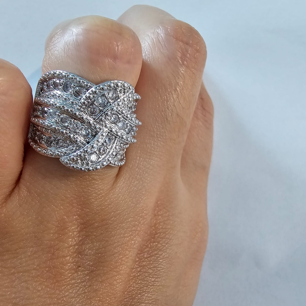 925 sterling silver STAMPED ring - Picture 5 of 5